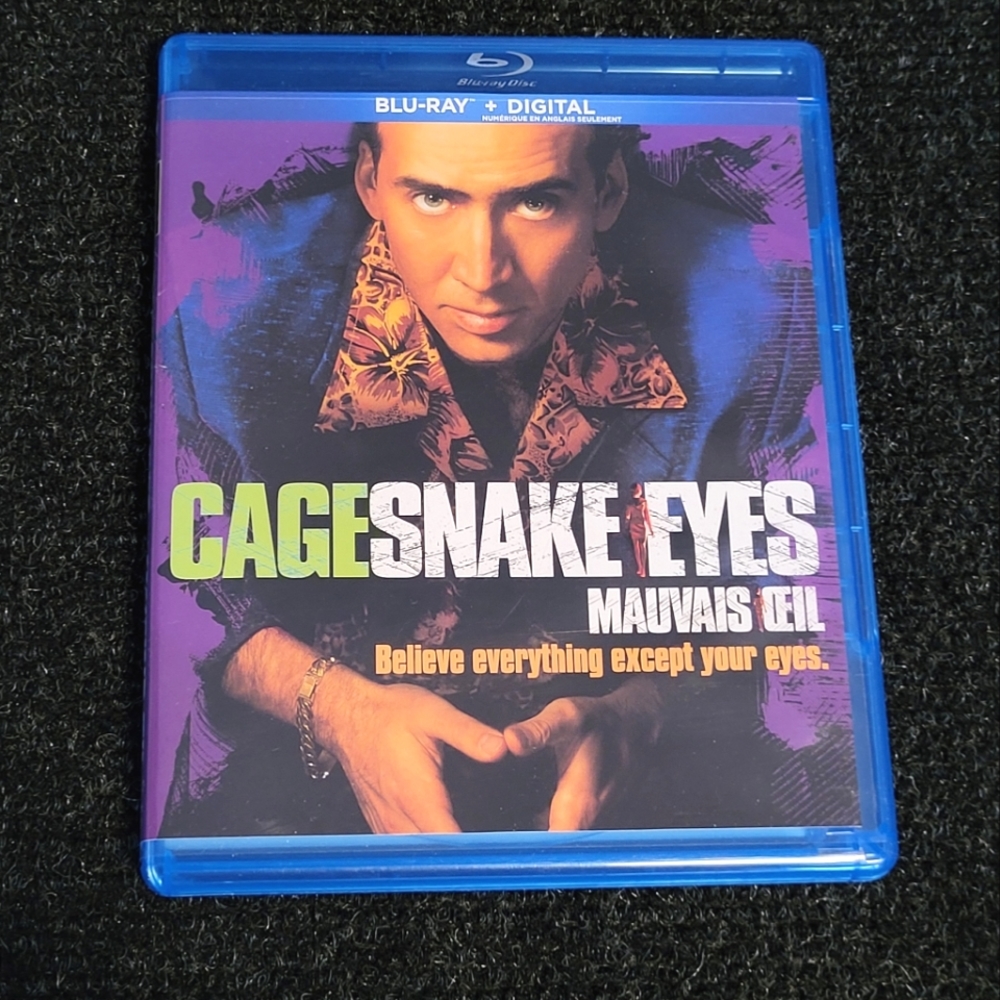 SNAKE EYES Blu-ray Nicolas Cage Gary Sinise Brian DePalma